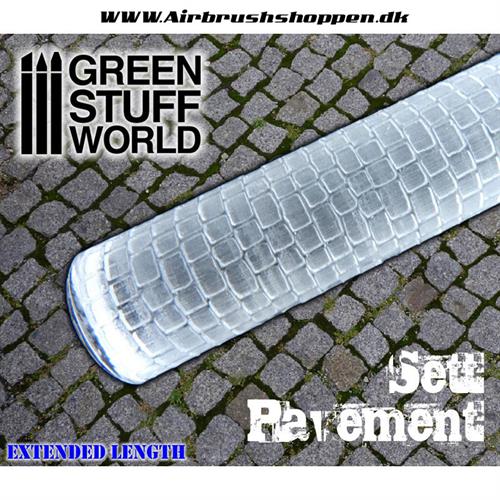Rolling pin Set pavement - brosten fortov 1stk 54 mm 